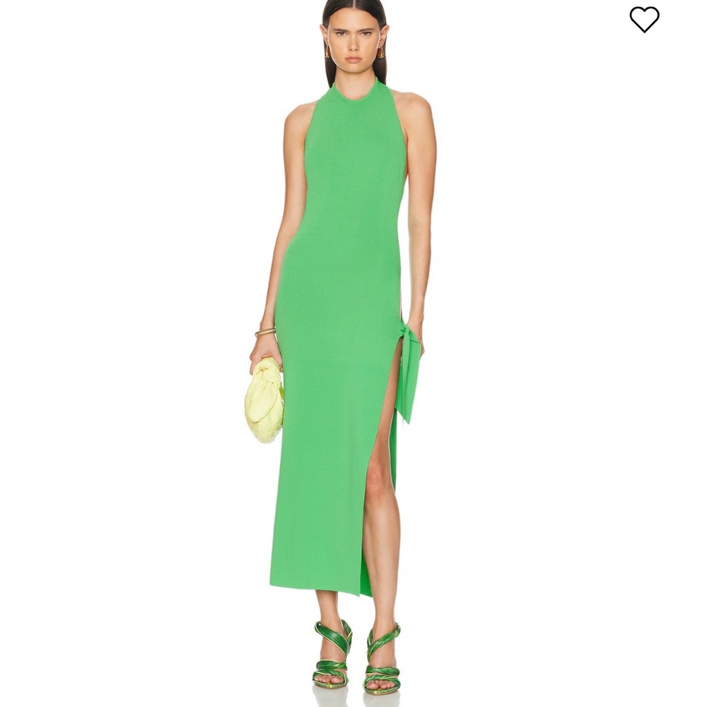 Elegant Green Halter Dress Simon Miller